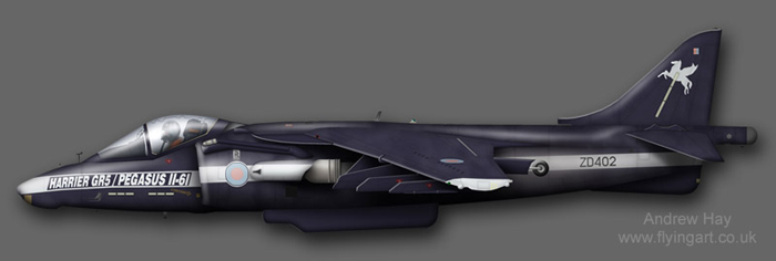 Harrier GR.5 ZD402 Pegasus 11-61 engine test aircraft